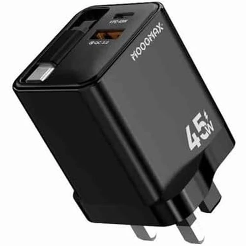45W wall Charger with bui...