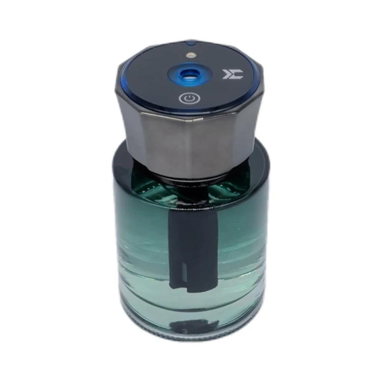 Car Essential Oil Diffuser (160m) - USB Humidifier Rechargeable - Car Diffuser - Refillable Fragrance Diffuser -Car Air Freshener-Air Freshener- Multi Mode & Red Stars Night Light-for Home,Office&Car