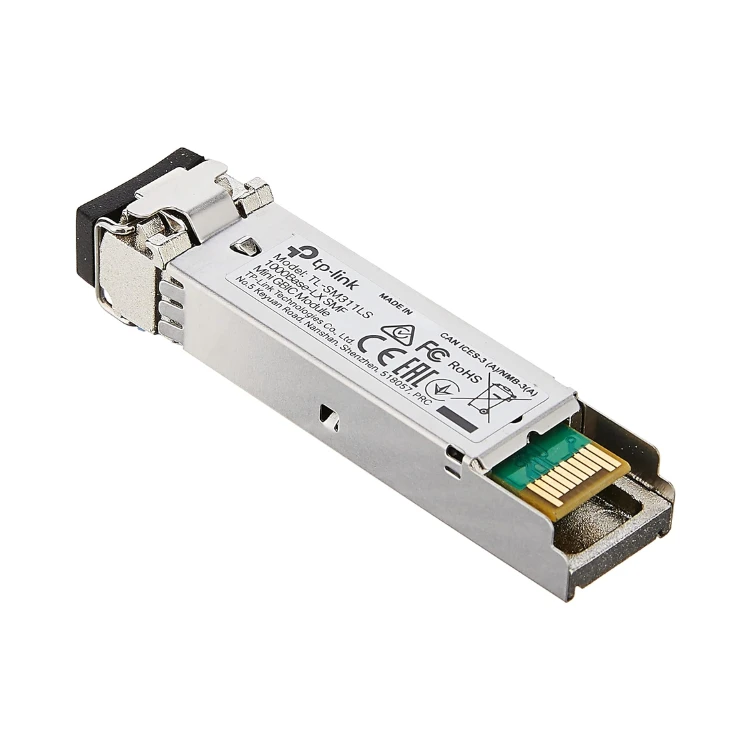 TP-Link Gigabit SFP module | 1000Base-LX Single-mode Fiber Mini GBIC Module | Plug and Play | LC/UPC interface | Up to 10km distance (TL-SM311LS)