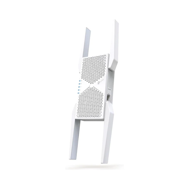 TP-Link RE655BE Tri-Band Wi-Fi 7 Amplifier Repeater BE9300, up to 5764 Mbps (6 GHz) + 2882 Mbps (5 GHz) + 688 Mbps (2.4 GHz), EasyMesh, 1 x 2.5 Gigabit LAN Port, 4 x External Antennas, WWPA3