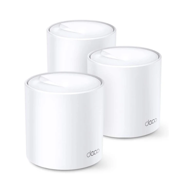 TP Link AX1800 Whole Home Mesh Wi Fi System Next Gen Wi Fi 6 Replaces Routers and WiFi Extenders Parental Control Works with Alexa Deco X203Pack, White, Deco X20(3-pack), medium