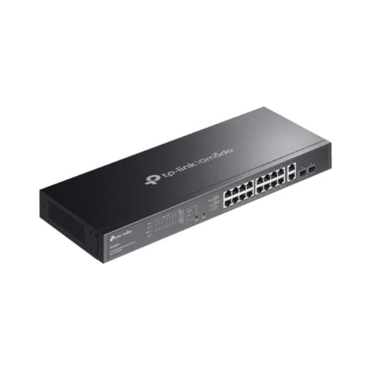 TP-Link Omada 20 Ports Gigabit Easy Managed Switch 16-Port PoE+, 250W PoE Budget, 2X Gigabit RJ45+2 X Gigabit SFP, Auto Recovery, Port Isolation, SDN, VLAN, Centralized Cloud Management (ES220GMP)