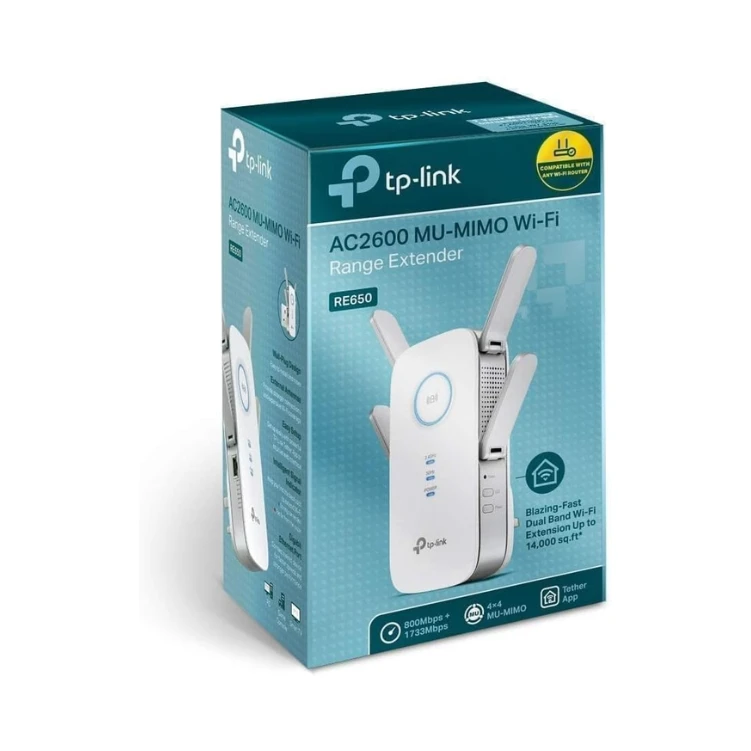 TPLINK RE650 AC2600 MU-MIMU Wi-Fi Range Extender Upgrade version