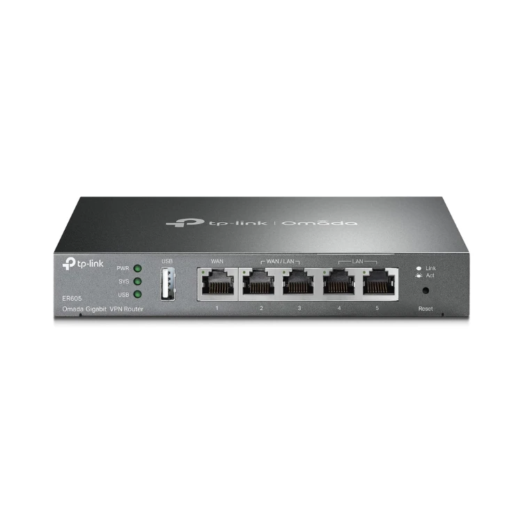 TP-Link ER605 | Multi-WAN Wired VPN Router | Up to 4 Gigabit WAN Ports | SPI Firewall SMB Router | Omada SDN Integrated | Load Balance | Lightning Protection | Limited Lifetime Protection