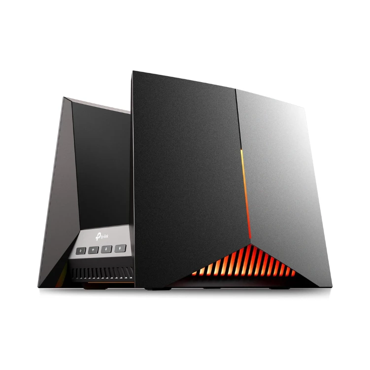 TP-Link Tri-Band BE19000 Wi-Fi 7 Gaming Router Archer GE800 | 12-Stream 19 Gbps | 2×10G + 4×2.5G Ports, USB 3.0 | Turbo Acceleration, Dedicated Band for Gaming | Game Panel, RGB | EasyMesh, HomeShield