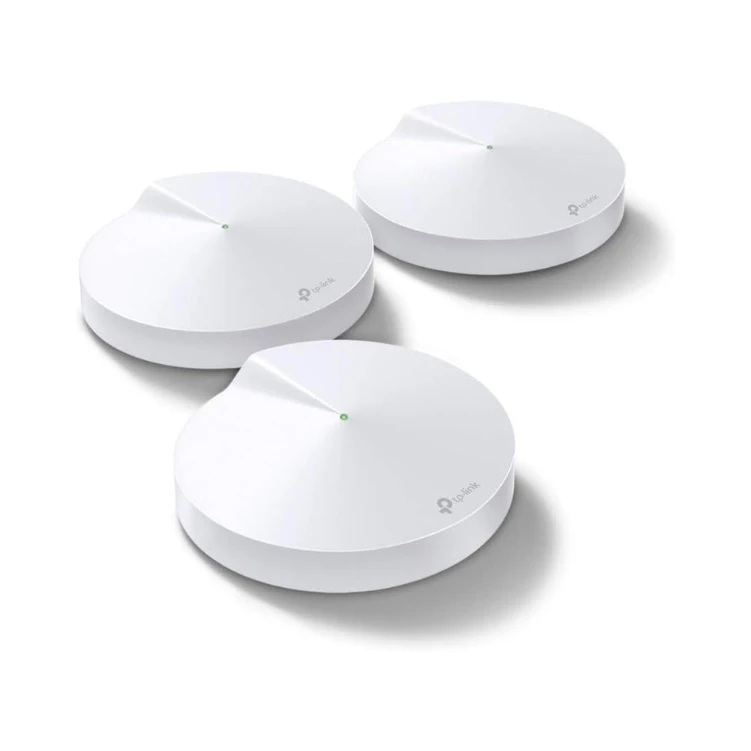 TP-Link Deco Mesh WiFi System(Deco M5) –Up to 5,500 sq. ft. Whole Home Coverage and 100+ Devices,WiFi Router/Extender Replacement, Anitivirus, 3-pack