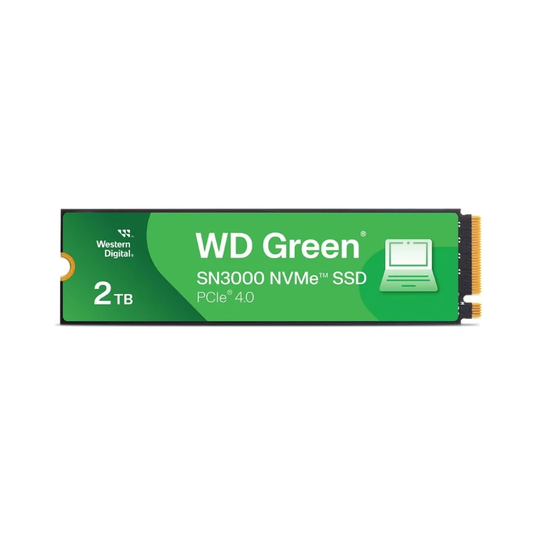 WD 2TB WD Green SN3000 NVMe Internal SSD - Solid State Drive - Gen4 PCIe, M.2 2280, Up to 5,000 MB/s - WDS200T4G0E