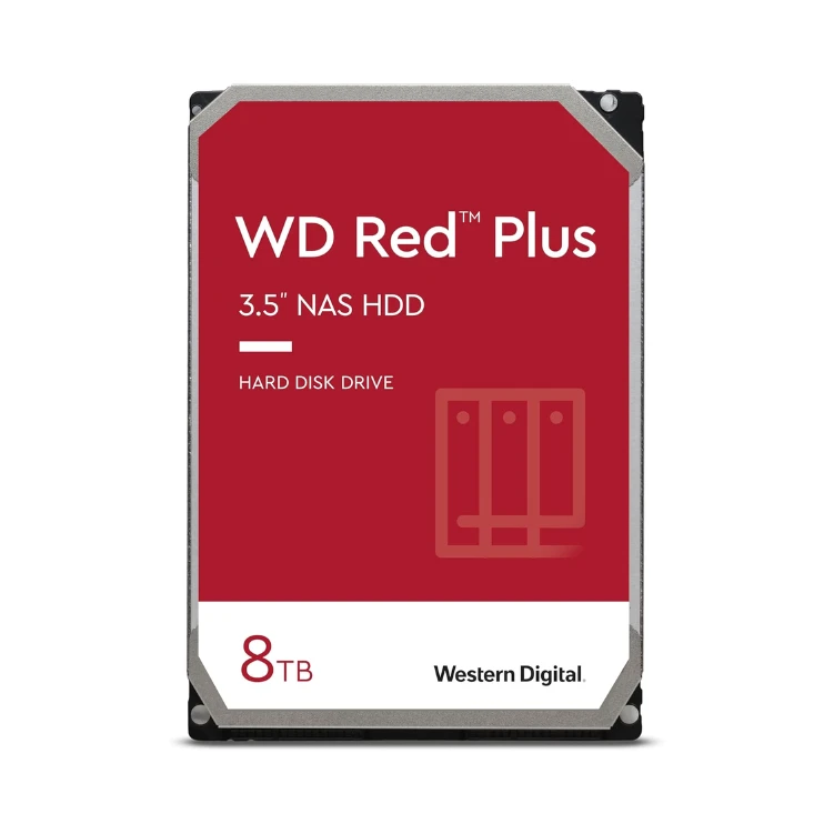 WD Red 8TB NAS Internal Hard Drive - 5400 RPM Class, SATA 6 Gb/s, 256 MB Cache, CMR, 3.5" - WD80EFAX
