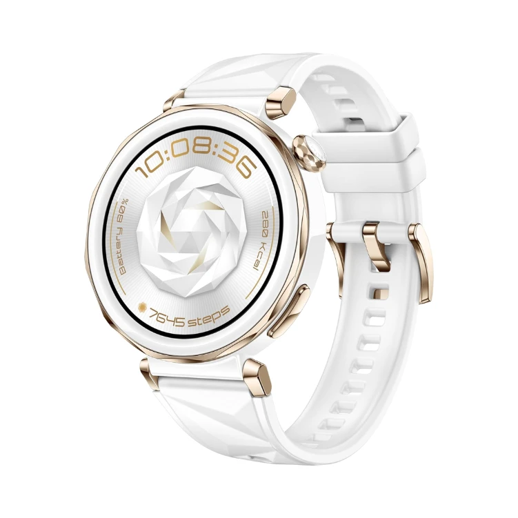 HUAWEI WATCH GT 5 Pro 42 mm Smartwatch, Sharp-Edged Design, up to 7 Days Battery, Pro-level Sports Watch, Health Track, Work with iOS and Android, HUAWEI Care+, Extra 3 Months Warranty,Ceramic White