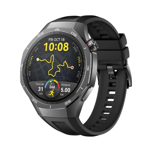 HUAWEI WATCH GT 5 Pro 46 mm Smartwatch, Sharp-Edged Design, Pro-level Sports Watch, Health Tracking, ECG monitoring, up to 14 Days Battery Life, GPS, Bluetooth call, iOS& Android Compatible, Black