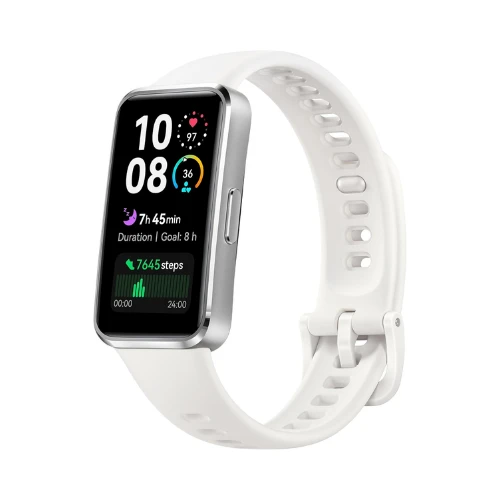 HUAWEI Band 10 Smartwatch with AI-powered Fitness Monitoring, Pro-Level Sleep Analysis, Emotional Wellbeing Assistant, Streamlined Metallic Design, Fast Charging,iOS & Android, White