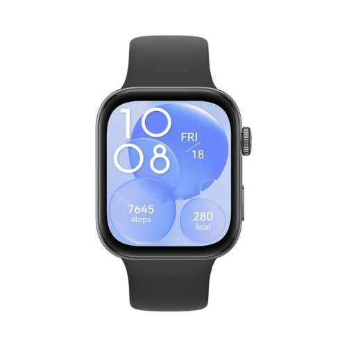 HUAWEI WATCH FIT 3 Smartwatch, 1.82" AMOLED Display, Ultra-Slim Design, All-Round Fitness Management, Comprehensive Health Manage, Durable Battery Life, IOS & Android, HUAWEI Care, Black