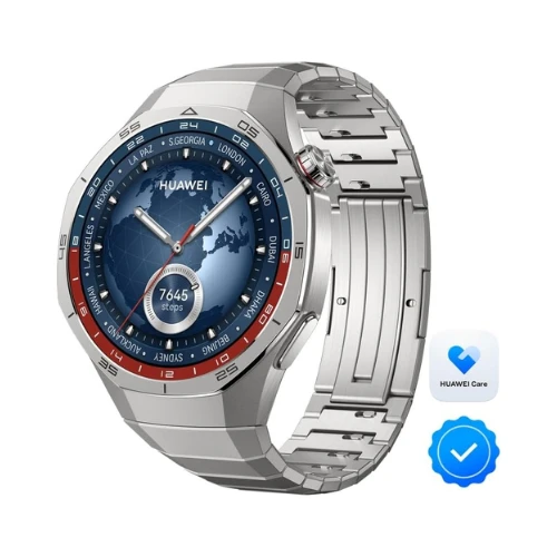 HUAWEI WATCH GT 5 Pro 46 mm Smartwatch, Sharp-Edged Design, up to 14 Days Battery Life, Pro-level Sports Watch,Health Track, Work with iOS, Android, HUAWEI Care+, Extra 3 Months Warranty, Titanium