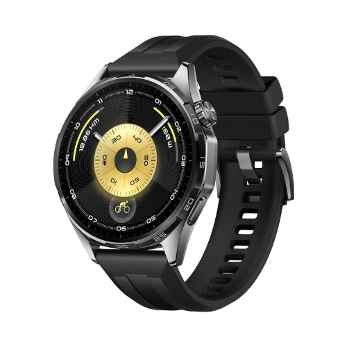 HUAWEI WATCH GT 6 46mm Smart Watch + FREE Earbuds + Strap + Exclusive HUAWEI Care + More APP Benefits, 1.47'' Display, up to 21 days battery life, iOS & Android, Health Monitor (Black)