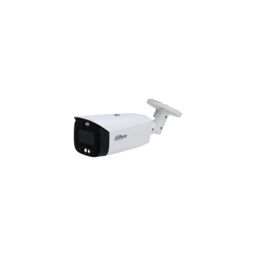 Dahua 8MP Smart Dual Illumination Active Deterrence Fixed-Focal WizSense Bullet Network Camera, White