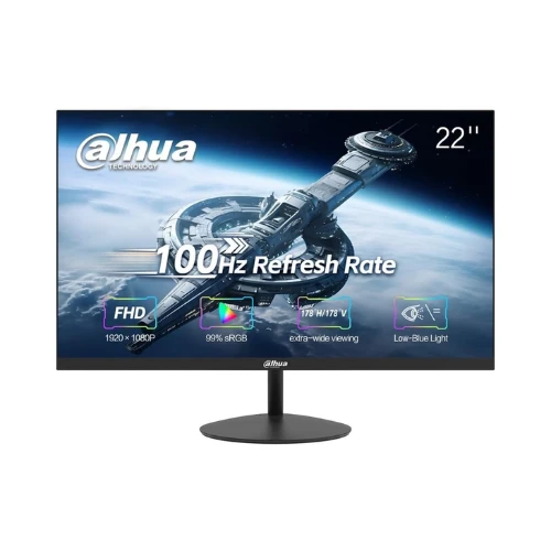 Dahua 22-Inch VA Full HD 1080p 100Hz Borderless Monitor With HDMI, VGA, 3 Years Dahua Manufacturer Warranty - (LM22-A200Y)