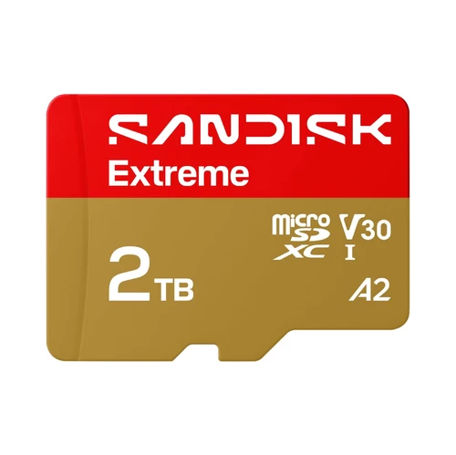 SanDisk 2TB Extreme microSDXC Card, + SD adapter, (For Smartphones, Action Cams, Drones, Speeds up to 240 MB/s, 4K UHD) RescuePRO Deluxe, UHS-I, U3, V30