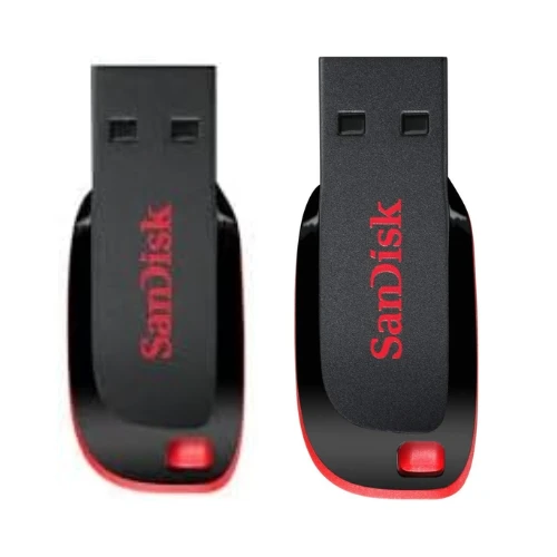 SANDISK Cruzer Blade 128GB, USB 2.0, Flash Drive, Pendrive, Red, 5Y Warranty (SDCZ50-128G-I35)