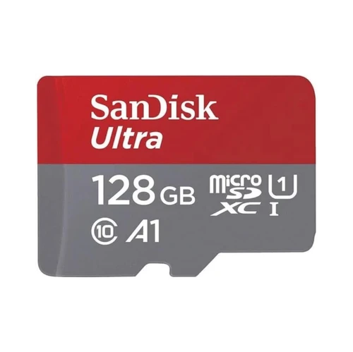 SanDisk 128GB Ultra UHS I MicroSD Card 140MB/s R, for Smartphones - SDSQUAB-128G-GN6MN