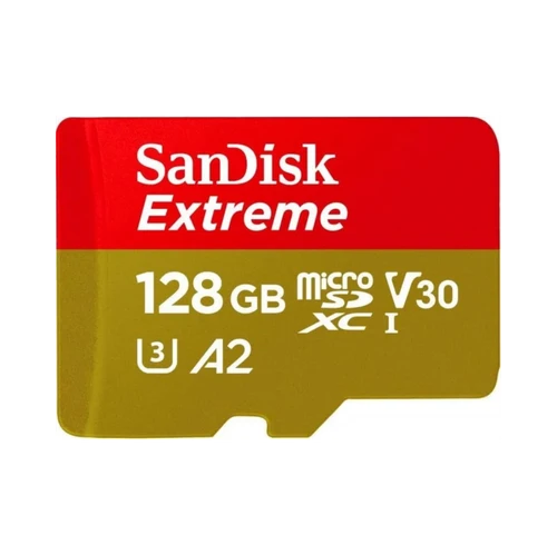 SanDisk Extreme microSD UHS I Card 128GB for 4K Video on Smartphones,Action Cams 190MB/s Read,90MB/s Write