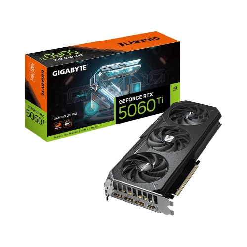 Gigabyte GeForce RTX 5060 Ti Gaming OC 16G Graphics Card - 16GB GDDR7, 128-bit, PCI-E 5.0, 2647MHz Core Frequency, 3x DisplayPort, 1x HDMI, GV-N506TGAMING OC-16GD