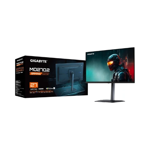 GIGABYTE - MO27Q2-27" QD-OLED Gaming Monitor - QHD 2560x1440-240Hz - 0.03ms GTG - AMD FreeSync Premium Pro - Type C KVM - HDMI, DP - Height Adjustable - Black