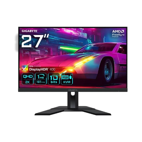 GIGABYTE M27Q 27 inch, KVM, Gaming Monitor QHD (2560 x 1440) 170 Hz, Black