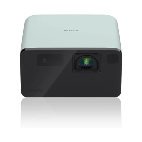 Epson EF-21 Mini Smart Laser Projector, Full HD, 1000 Lumens, 150 Inch Display with HDR, Google TV, Dolby Atmos Sound, Gaming & Home Cinema – Green