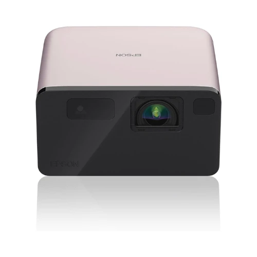 Epson EF-21 Mini Smart Laser Projector, Full HD, 1000 Lumens, 150 Inch Display with HDR, Google TV, Dolby Atmos Sound, Gaming & Home Cinema – Quartz Rose