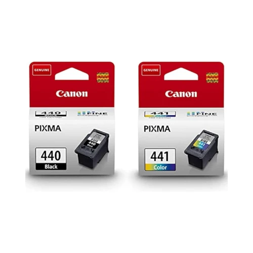Canon 440 Black and 441 Tricolor Ink Cartridges for Printer