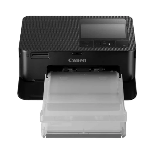 Canon Selphy CP1500 Photo Printer Mobile (USB-C, WiFi, Wireless, Thermosublimation, 300 x 300 DPI, Memory Card Slot, Selphy Photo Layout App, Colour Stability 100 Years) Black