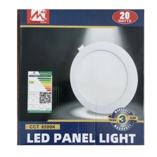 MAC Slim Round LED Panel Light - 20W Recessed Ceiling Light - White Light (20cm)