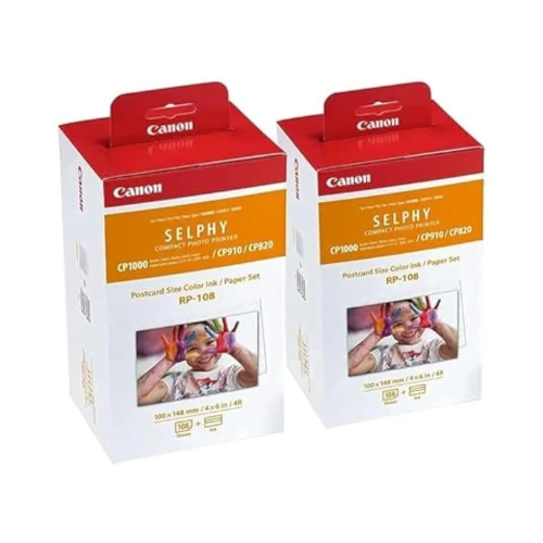 Canon RP-108 Thermal Printing Paper Set - RP108 X 2 BUNDLE, KSA Version with KSA Warranty Support