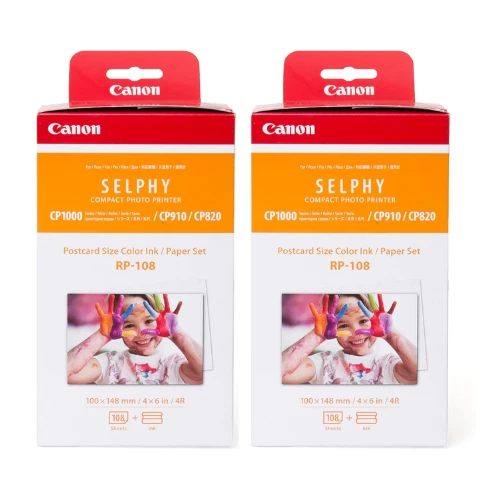 Canon Rp-108 Thermal Printing Paper Set Small, KSA Version with KSA Warranty Support