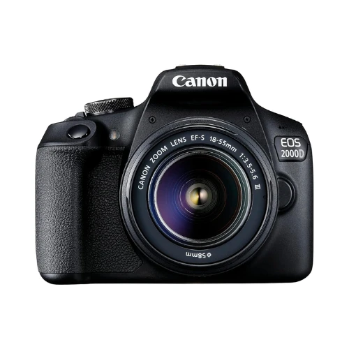 Canon EOS 2000D DSLR Camera with 18-55mm DC III lens Kit Black 2728C002 KSA Version with KSA Warranty Support