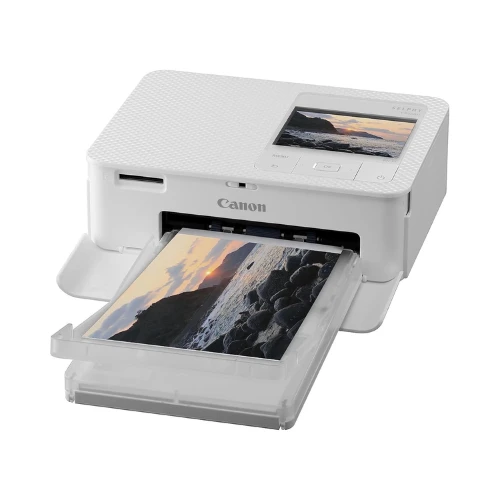 Canon SELPHY CP1500 Compact Portable Photo Printer (Upgraded CP1300 Model) | Photos,Collages & Stickers Wi-Fi & Direct printing | Smart Devices,Computers,Cameras,SD Card & USB-C Flash Drives (White)