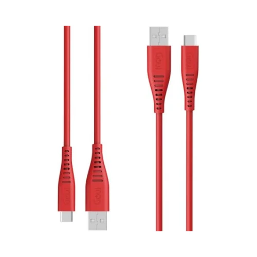 Goui Silicon Type-C to Type-C Charging and Data Cable, 1.5 m Length, Red