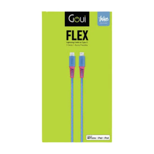 Goui 8PIN, MFI Cable Fashion Collection 1mt, Pink/Yellow