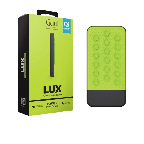 GOUI lux Power Bank 10000mAh Wireless Suction Cup + PD+ Qualcomm 3.0