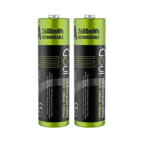 Goui 2600mWh USB Rechargeable AA Battery