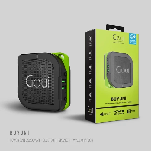GOUI BUYUNI 5200mAh Power bank+BT Speker+wall Char