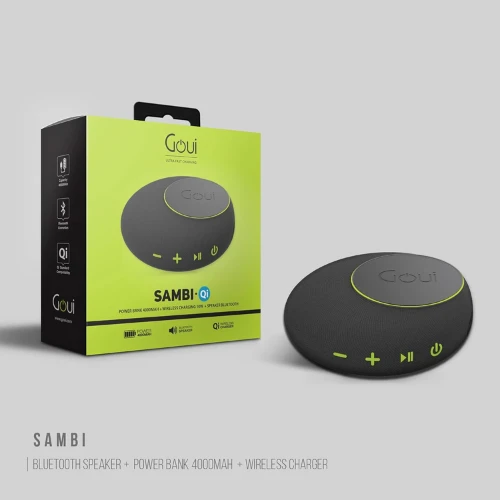 GOUI SAMBI Speaker+QI 10W+ power bank 4000 mAh