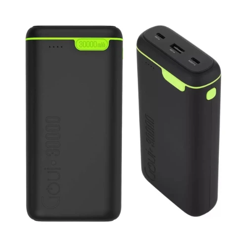 Goui 10000 mAh Kigo Power Bank Portable Charger – Simultaneous Charging for Smartphones Bluetooth & More – Compact, Travel-Friendly Design for On-the-Go Power Anywhere, Black