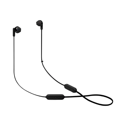 JBL Tune 215 - Bluetooth Wireless in-Ear Headphones with 3-Button Mic/Remote and Flat Cable - Black, Small