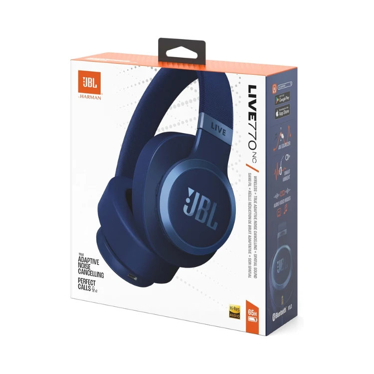 JBL LIVE 770NC Wireless Over-Ear Headphones with True Adaptive Noise Cancelling