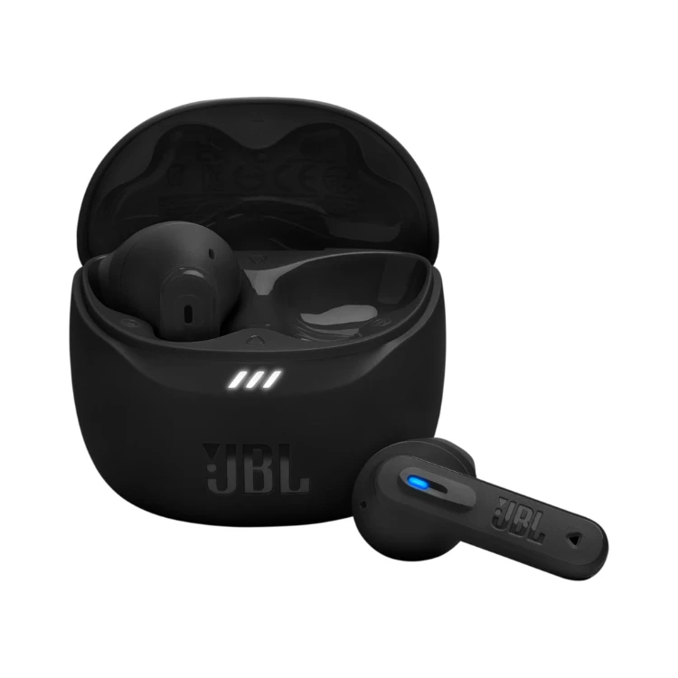 JBL TUNE FLEX 2 True Wireless Adaptive noise cancelling with Smart Ambient, Up to 48 hours total playback, IP54 dust and water resistant, JBLTFLEX2BLK, Black