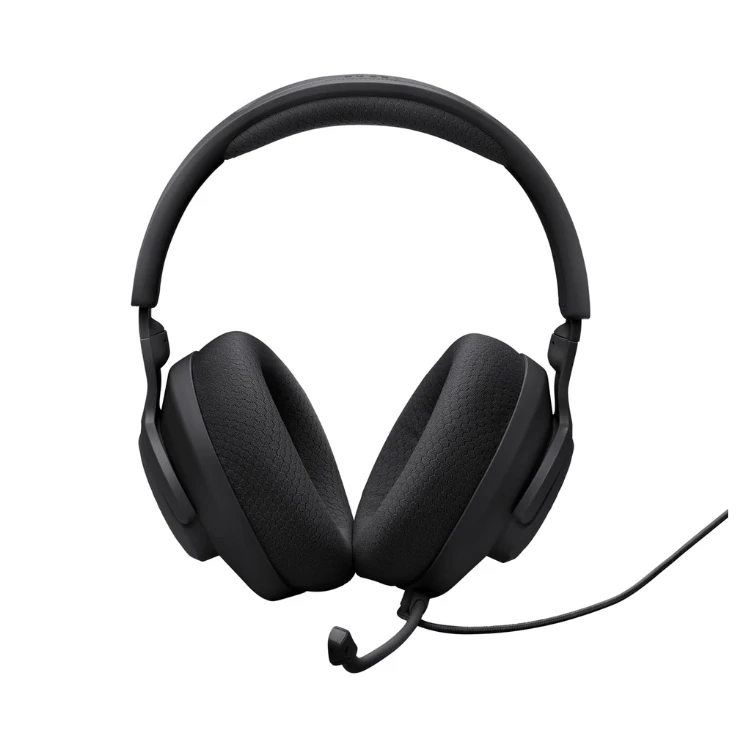 JBL Quantum 100M2 Wired Over-Ear Gaming Headset with JBL QuantumSOUND Signature, 3.5 mm Jack, Multi-Platform Compatibility and Removable Microphone with Mute Option, Black