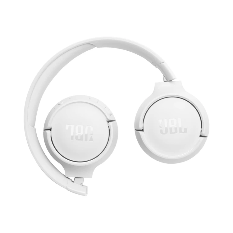 JBL Tune 520BT Wireless On-Ear Headphones, Pure Bass Sound, 57H Battery with Speed Charge, Hands-Free Call + Voice Aware, Multi-Point Connection, Lightweight and Foldable - White