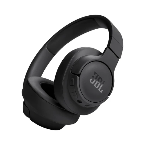 JBL Tune 720BT Wireless Over-Ear Headphones, Pure Bass Sound, Bluetooth 5.3, 76H Battery, Hands-Free Call, Multi-Point Connection, Foldable, Detachable Audio Cable - Black