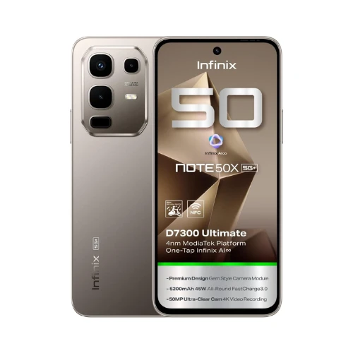 Infinix Note 50x 5G+ (16 GB (8+8) 256 GB) Titanium Grey
